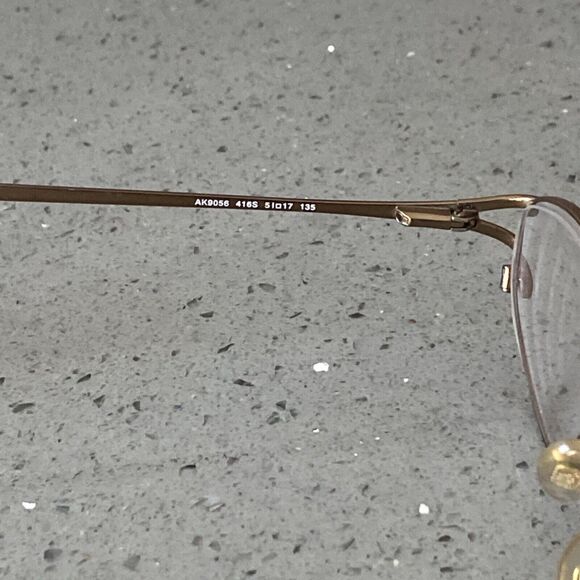 Anne Klein Eyeglasses Frames ONLY AK9056 416S Brown Round Full Rim 51-17-135
